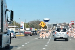 March 2019 - New northbound traffic pattern, with the right turn lane for continued access to businesses.