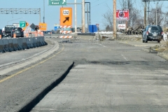 March 2019 - The top layer of asphalt pavement is removed from northbound U.S. 1 in the first step of reconstruction the highway. The original concrete pavement under the overlay will be removed next.