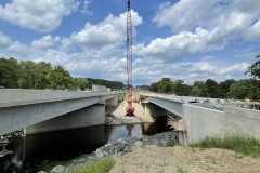 July 2024 - A side-by-side view of the new Neshaminy Creek bridge